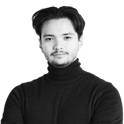 Andreas Wendel i svartvitt porträtt.